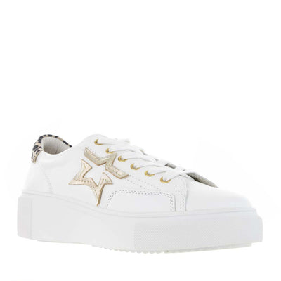 ALFIE & EVIE KAVE WHITE GOLD - Women sneakers - Collective Shoes 