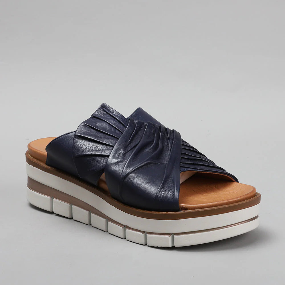 LE SANSA KHLOE NAVY - Women Slip On - Collective Shoes 