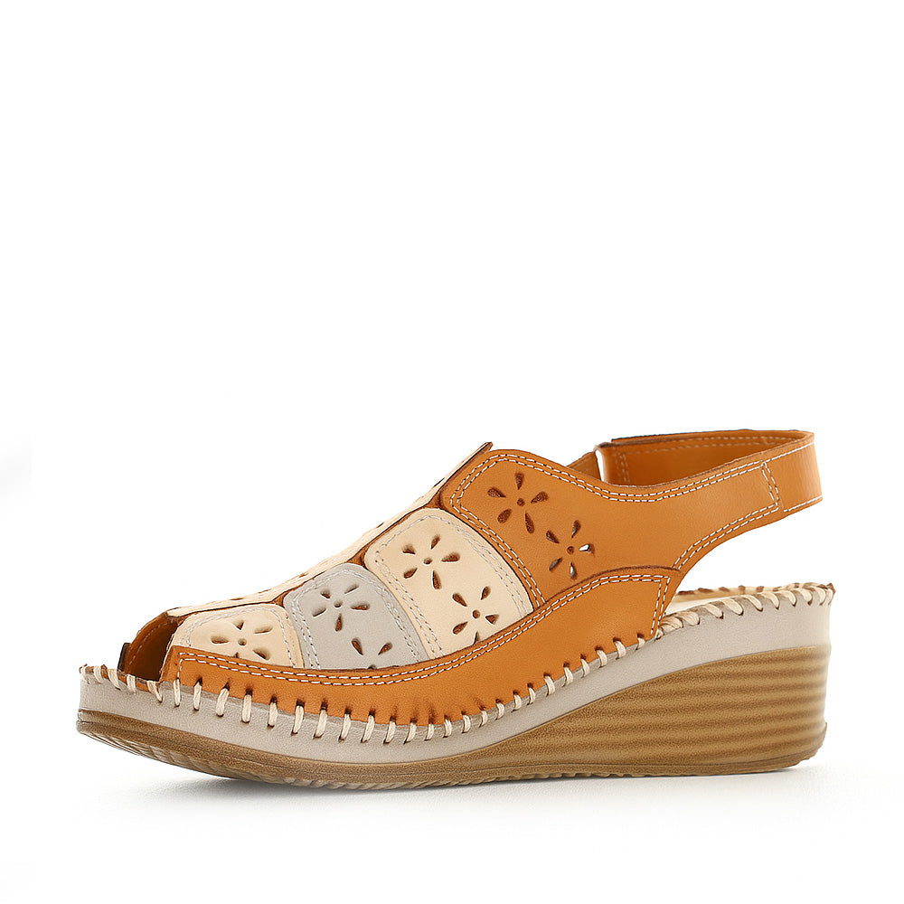 LE SANSA KIRRA TAN MULTI - Women Sandals - Collective Shoes 
