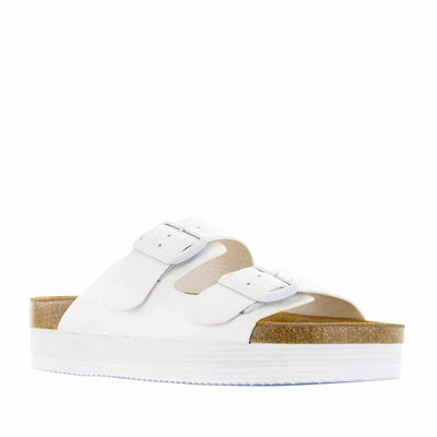 LESANSA DUKE WHITE - Women Flats - Collective Shoes 