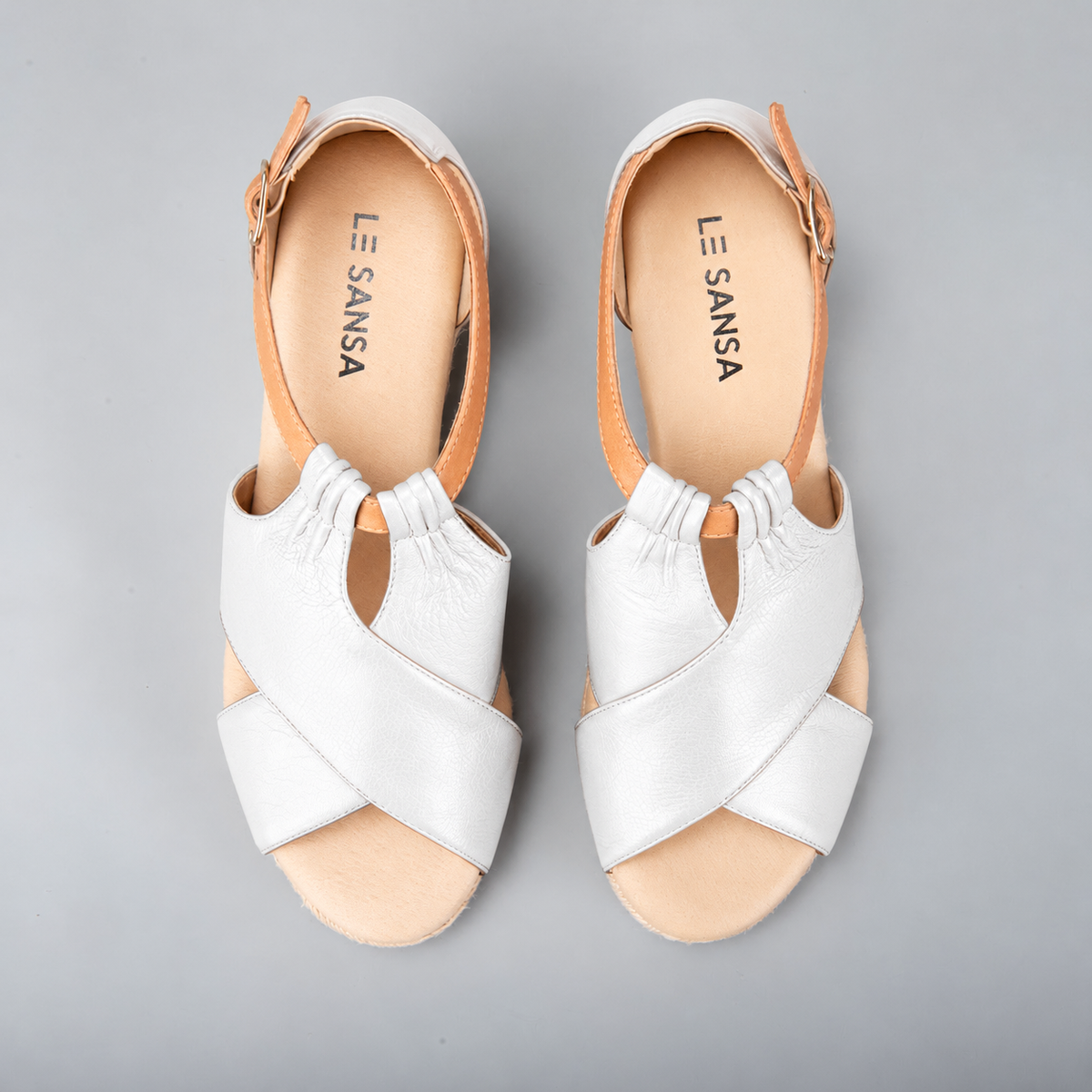 LE SANSA PERNIA WHITE / TAN