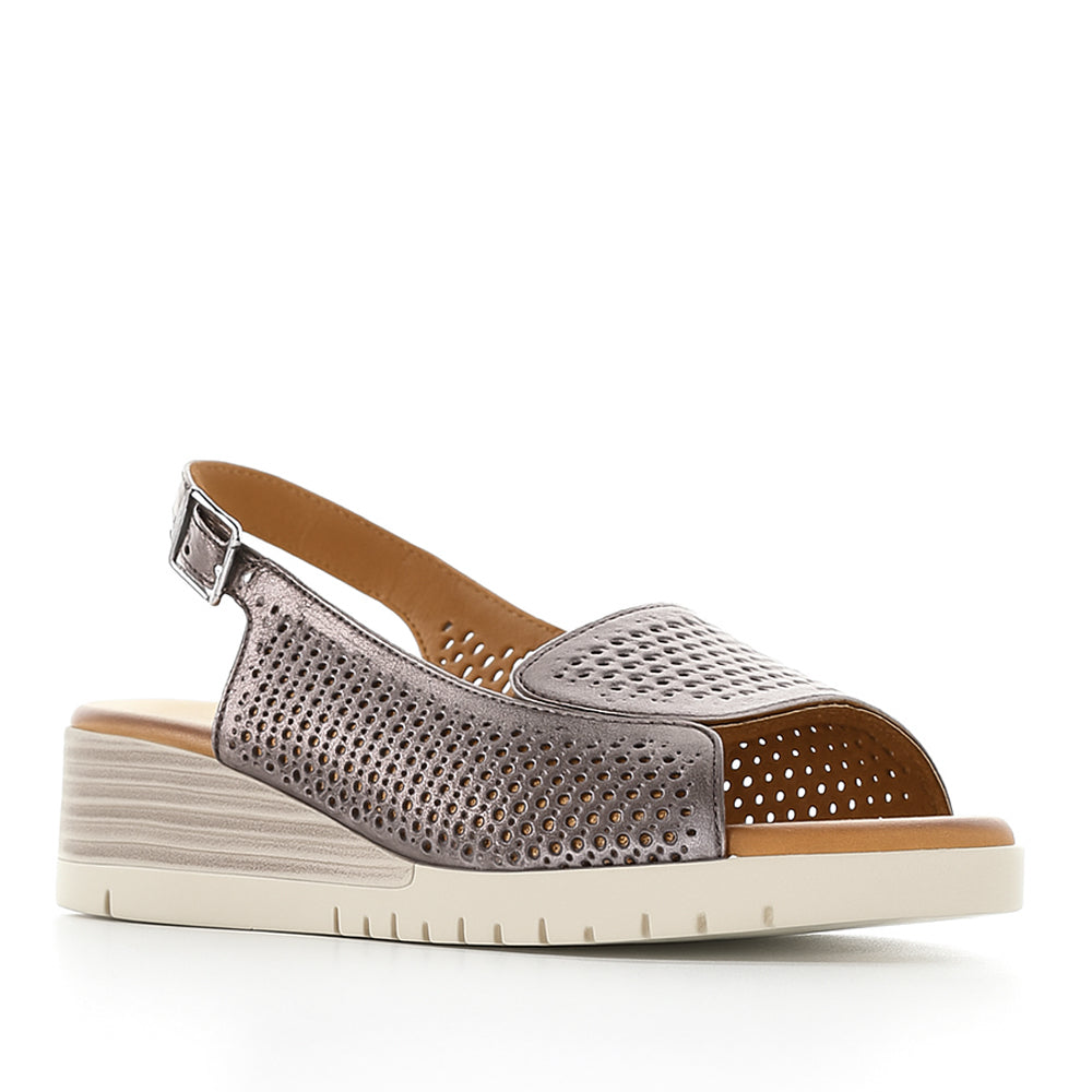 LE SANSA TERINA PEWTER - Women Sandals - Collective Shoes 