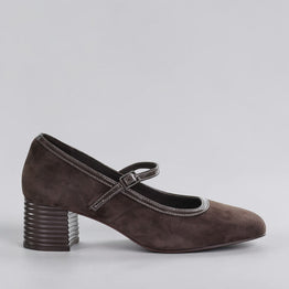 LE SANSA ZAFIRA CHOCOLATE SUEDE - Women Heels - Collective Shoes 