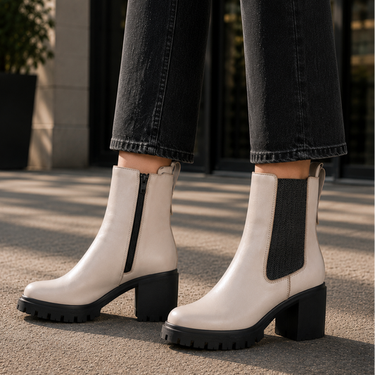 LE SANSA SAMIRA SILVER GREY - Women Boots - Collective Shoes 