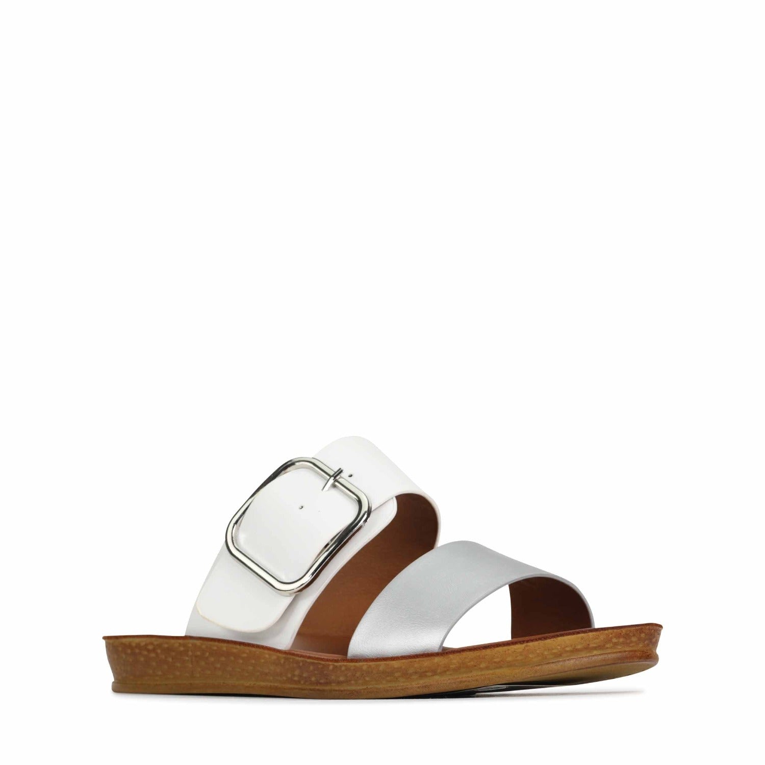 LOS CABOS DOTI SILVER WHITE - Women Flats - Collective Shoes 