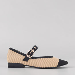 LOS CABOS LANDO CARAMEL BLACK - Women Mary Jane - Collective Shoes 