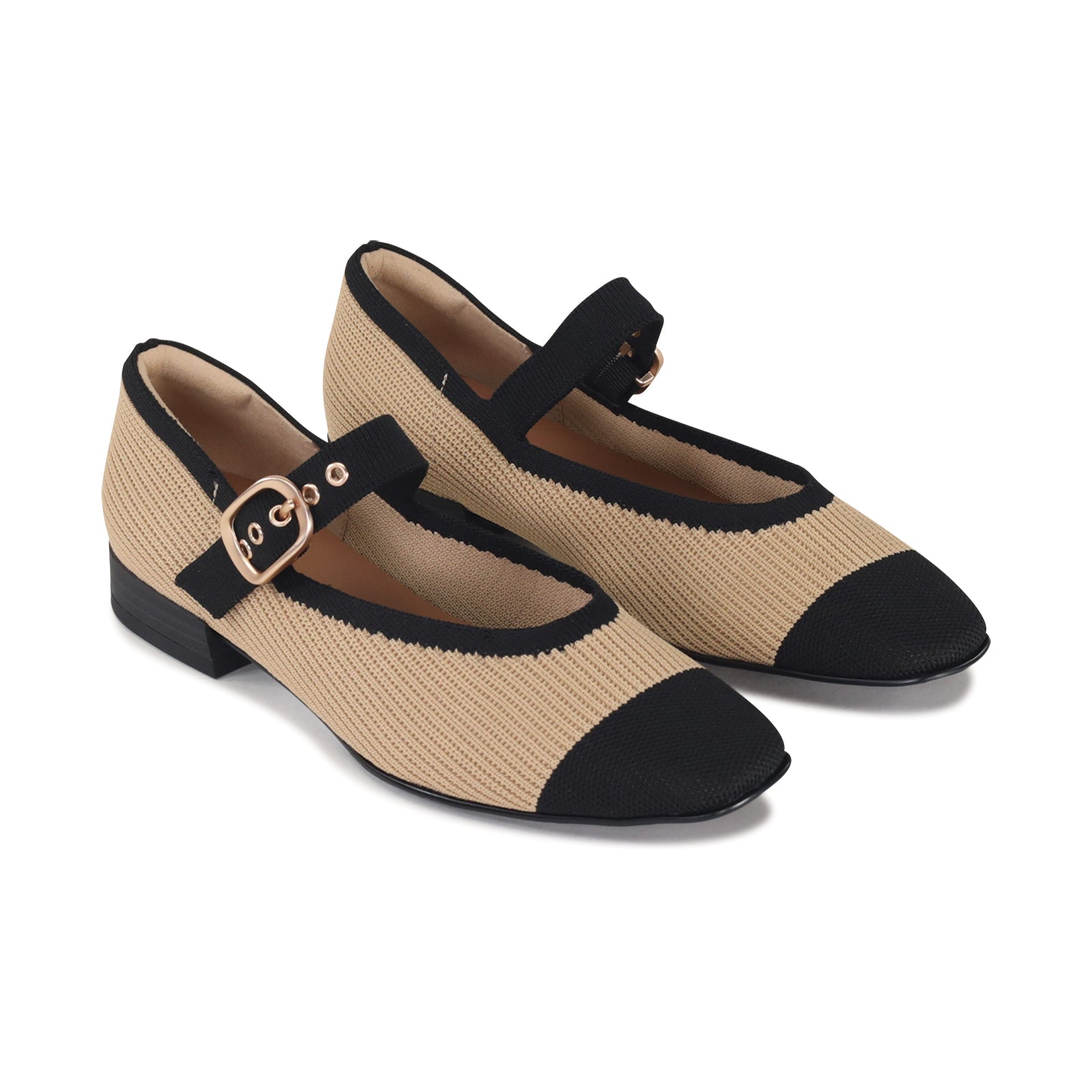 LOS CABOS LANDO CARAMEL BLACK - Women Mary Jane - Collective Shoes 