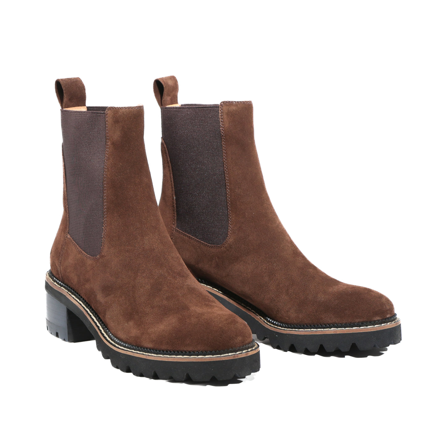EOS LINEAR CHESTNUT SUEDE - Women Boots - Collective Shoes 