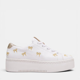 MINX LOVE KNOTS WHITE GOLD BOWS
