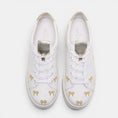 Load image into Gallery viewer, MINX LOVE KNOTS WHITE GOLD BOWS
