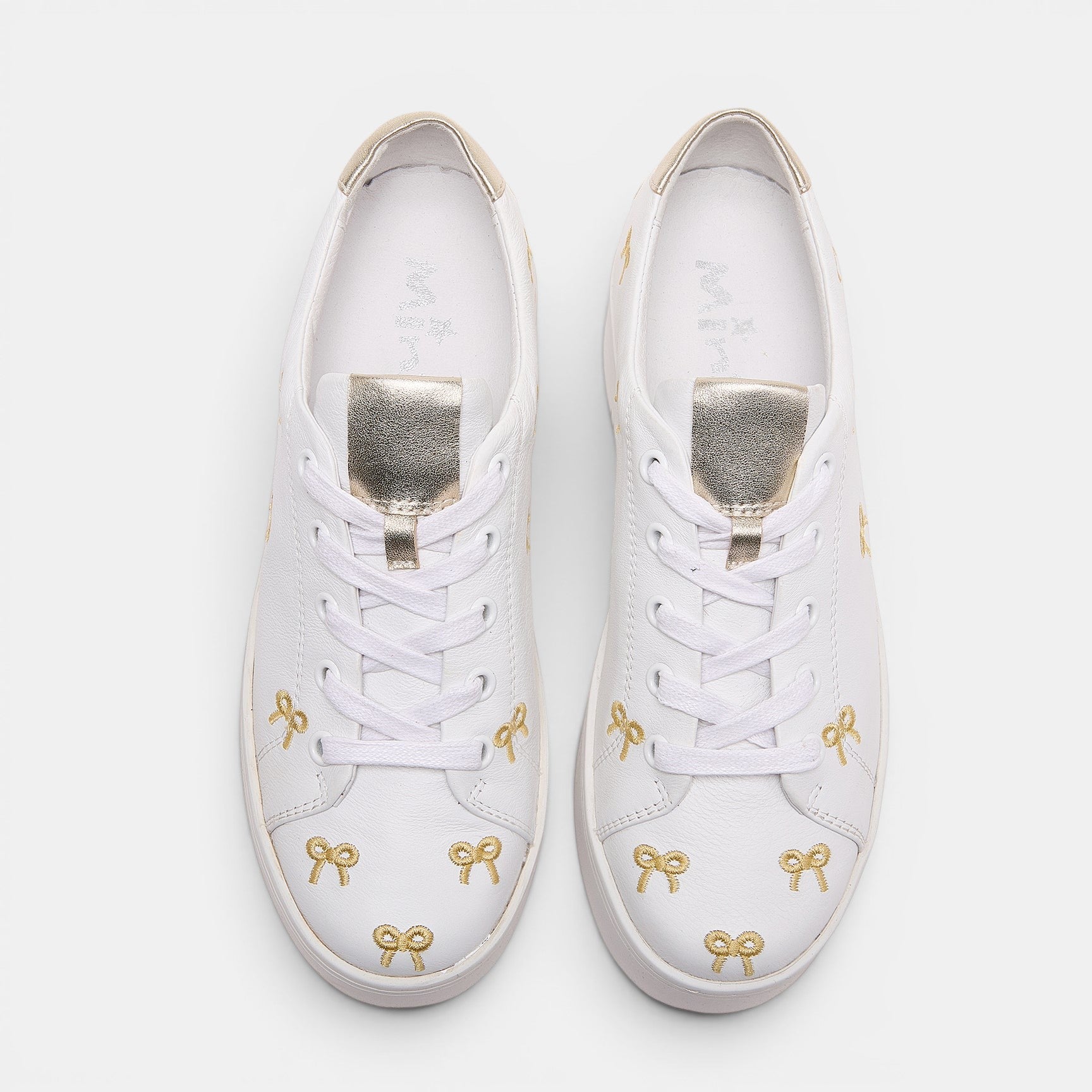 MINX LOVE KNOTS WHITE GOLD BOWS
