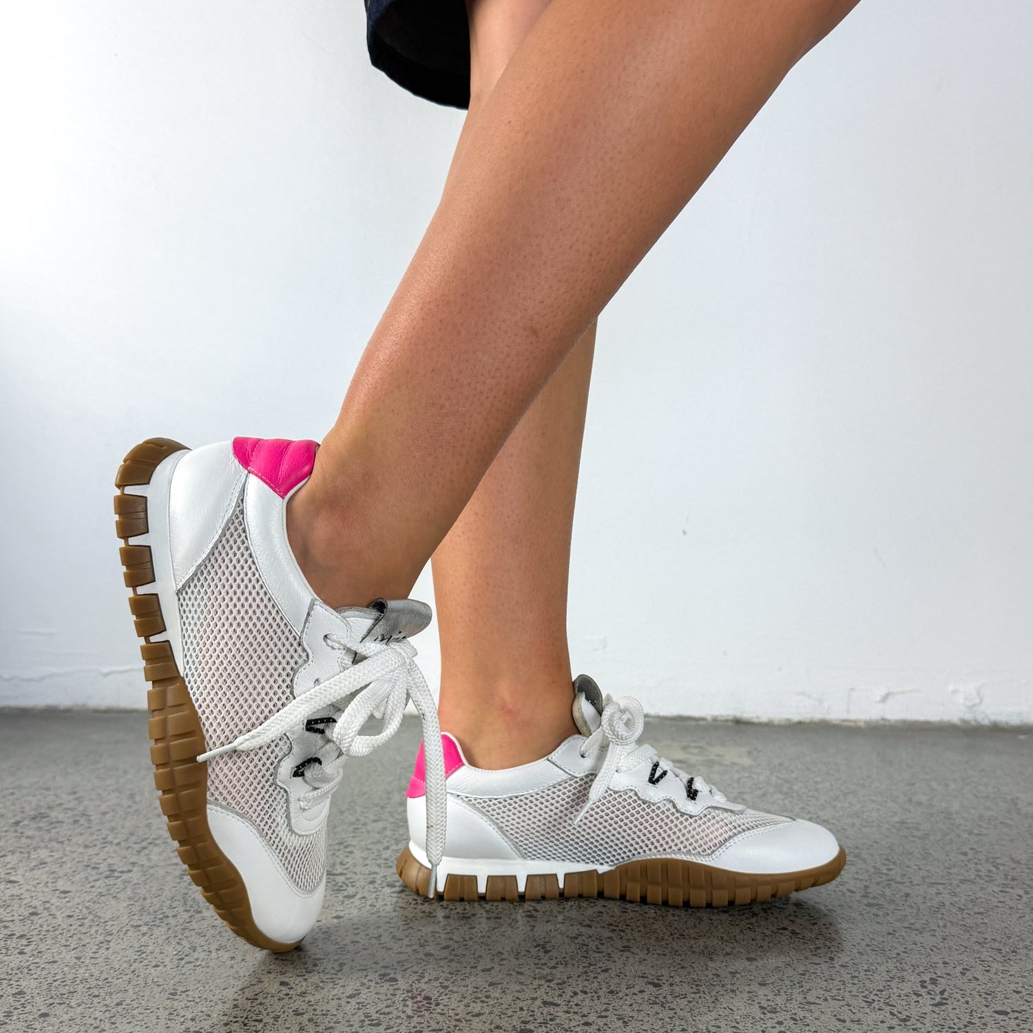 MINX LUXE RUNNER MESH IVORY PINK
