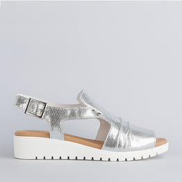 DJANGO & JULIETTE MADIS SILVER - Women Sandals - Collective Shoes 