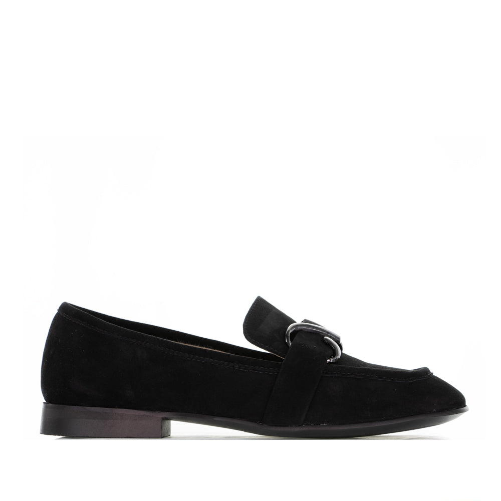 MILA RAINE MAJOR BLACK SUEDE - Women Loafers - Collective Shoes 