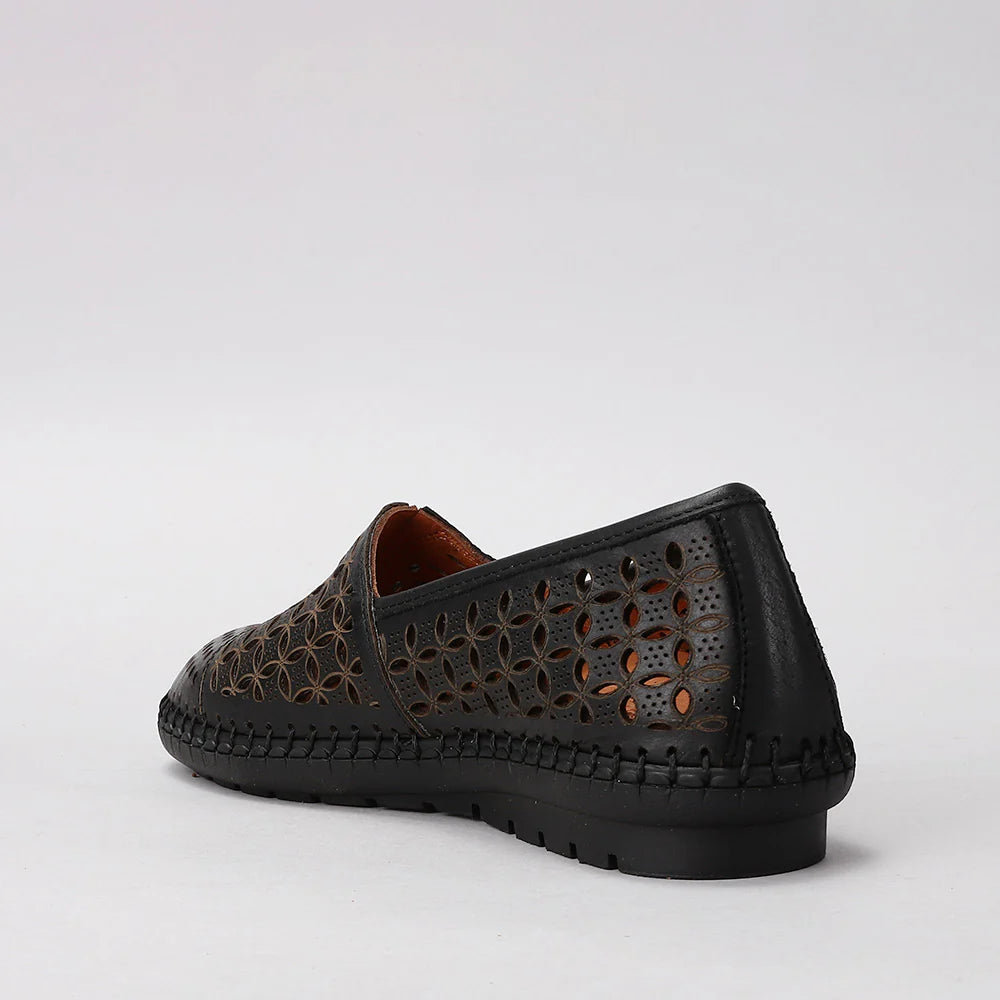 LE SANSA MELLOW BLACK - Women Slip On - Collective Shoes 