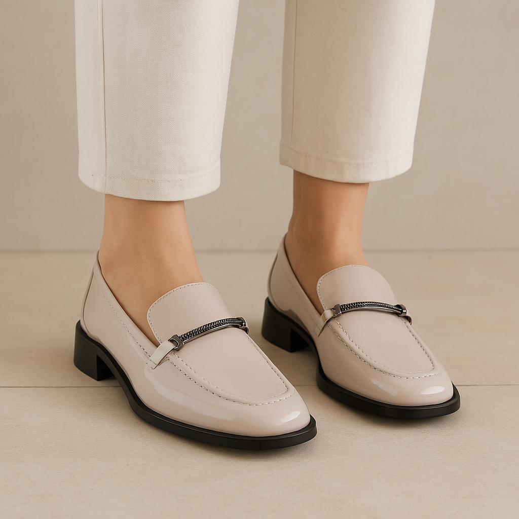 MILA RAINE VANESSA MUSHROOM - Women Loafers - Collective Shoes 