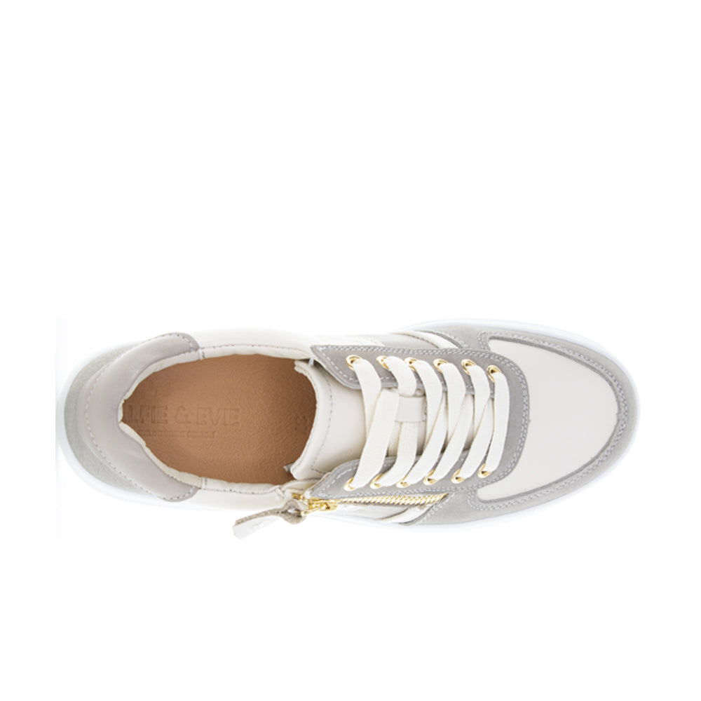 ALFIE & EVIE MILLER CREAM DK STONE - Women sneakers - Collective Shoes 