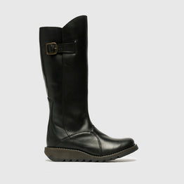 FLY LONDON MOL BLACK - Women High Boots - Collective Shoes 