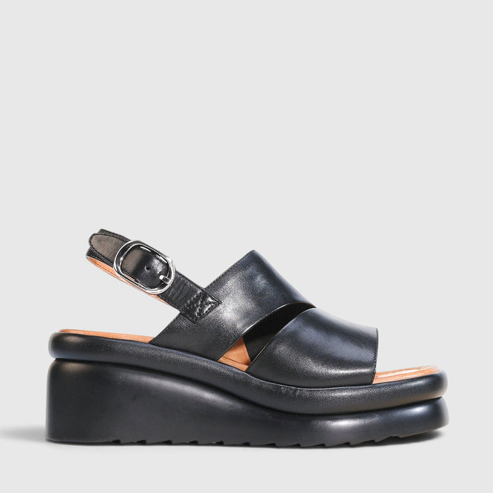 EOS MENTAS BLACK - Women Sandals - Collective Shoes 