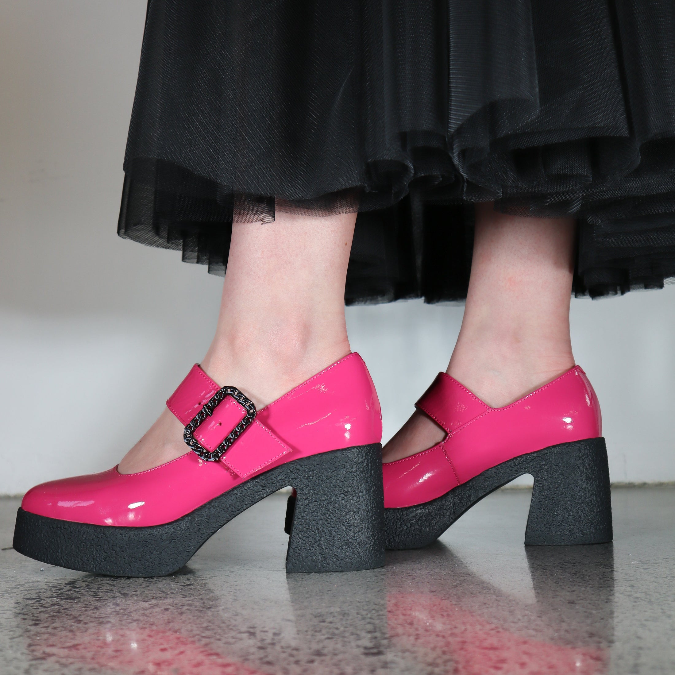 MINX MINNIE HOT PINK BLACK SOLE - Women Sandals - Collective Shoes 