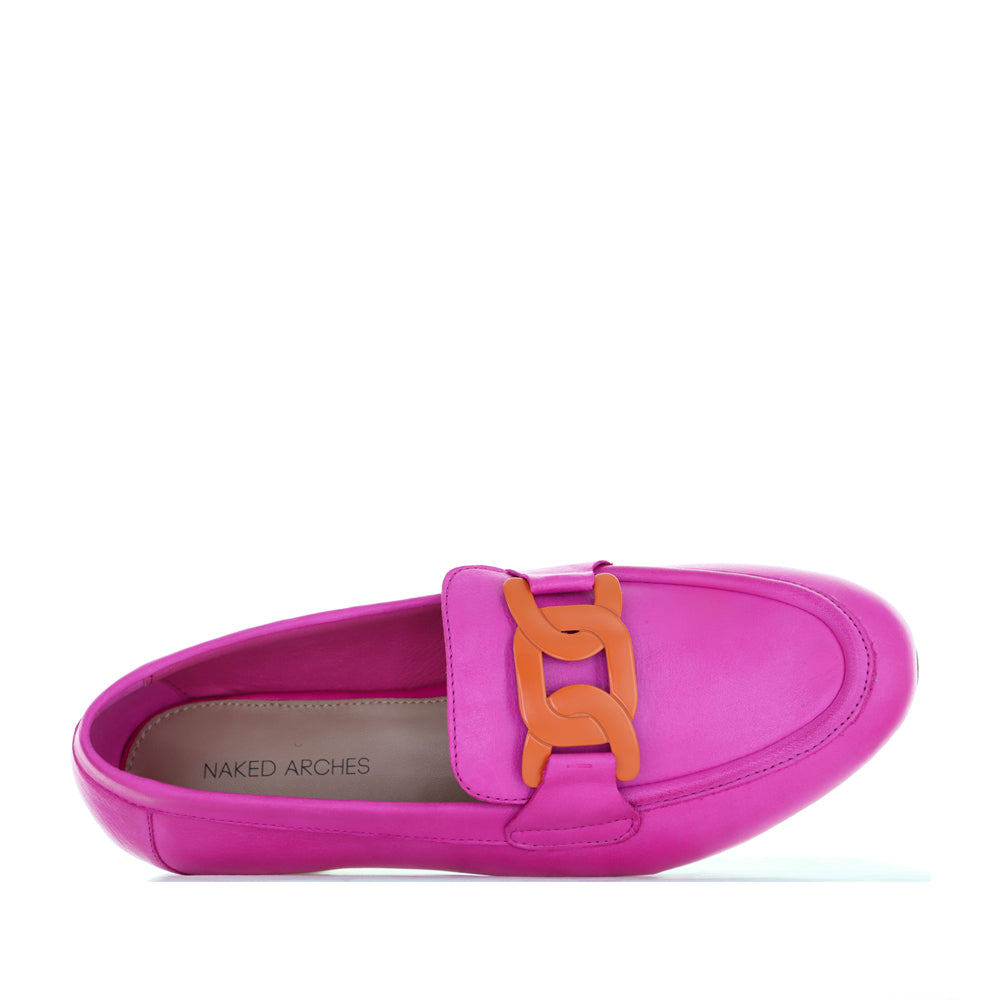 NAKED ARCHES JAP FUCHSIA ORANGE - Women Loafers - Collective Shoes 