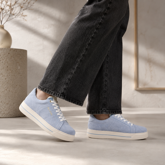 NAKED ARCHES AZEALIA DENIM - Women Sneakers - Collective Shoes 