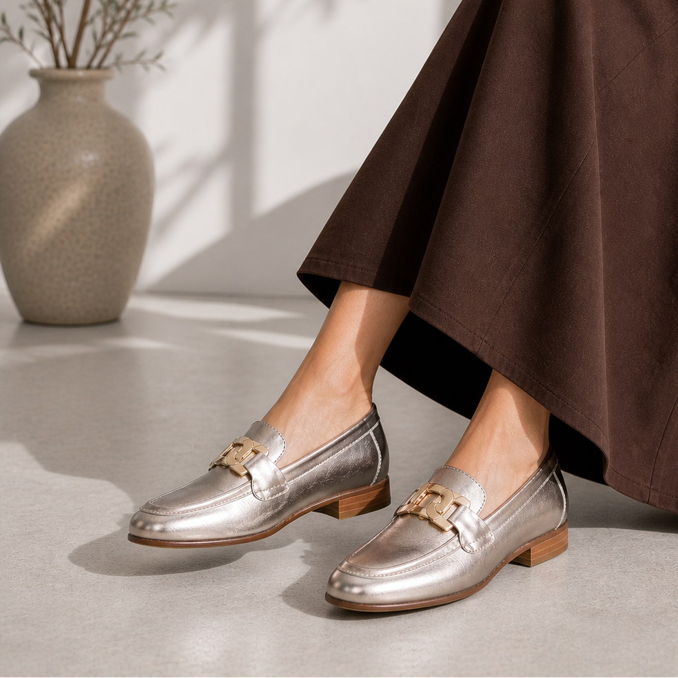 NAKED ARCHES JAP CHAMPAGNE - Women Loafers - Collective Shoes 