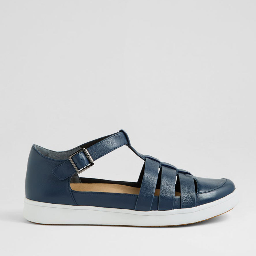 ZIERA DIANEY NAVY WHITE - Women Sandals - Collective Shoes 