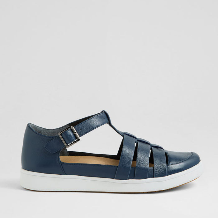 ZIERA DIANEY NAVY WHITE - Women Sandals - Collective Shoes 