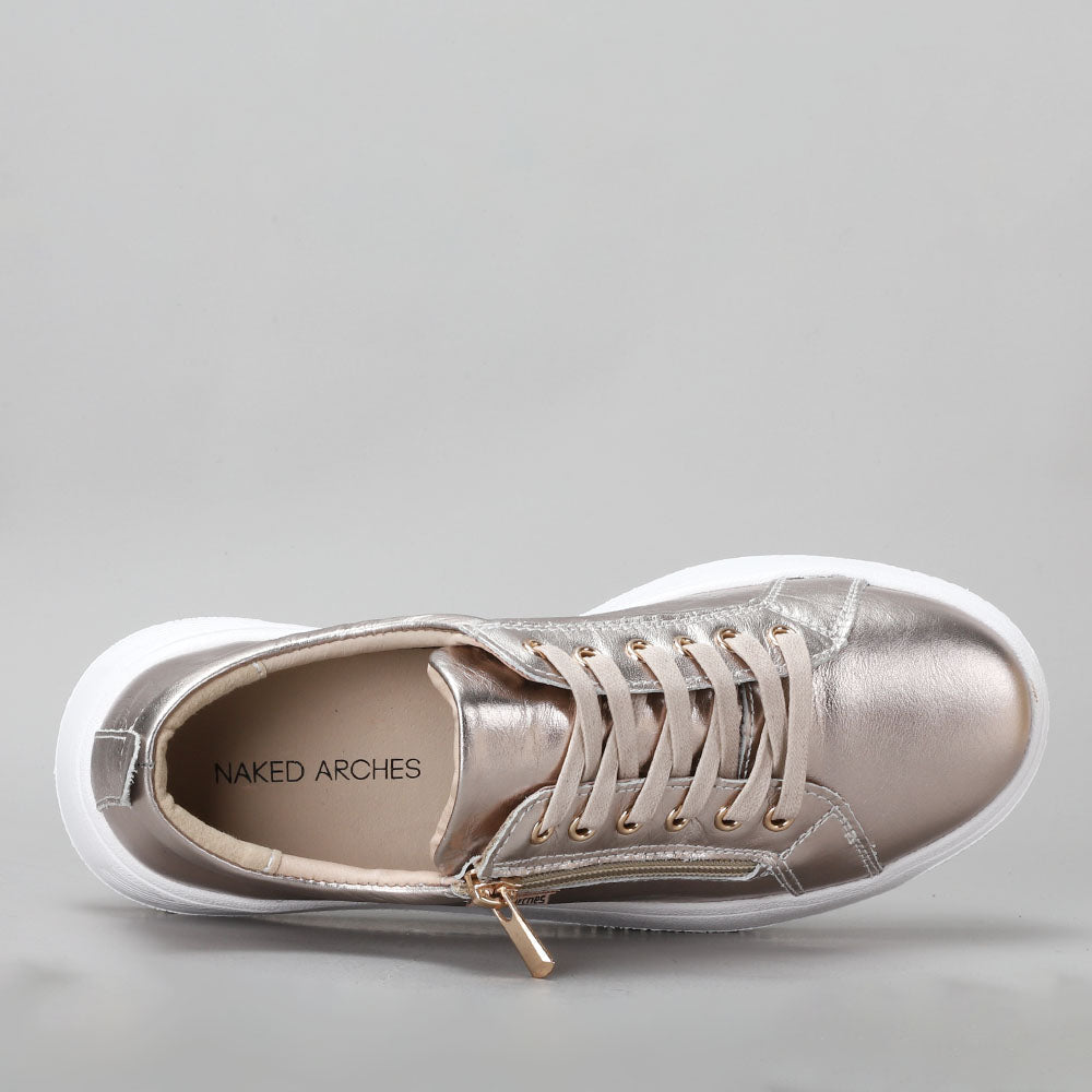 NAKED ARCHES NELLY CHAMPAGNE - Women sneakers - Collective Shoes 