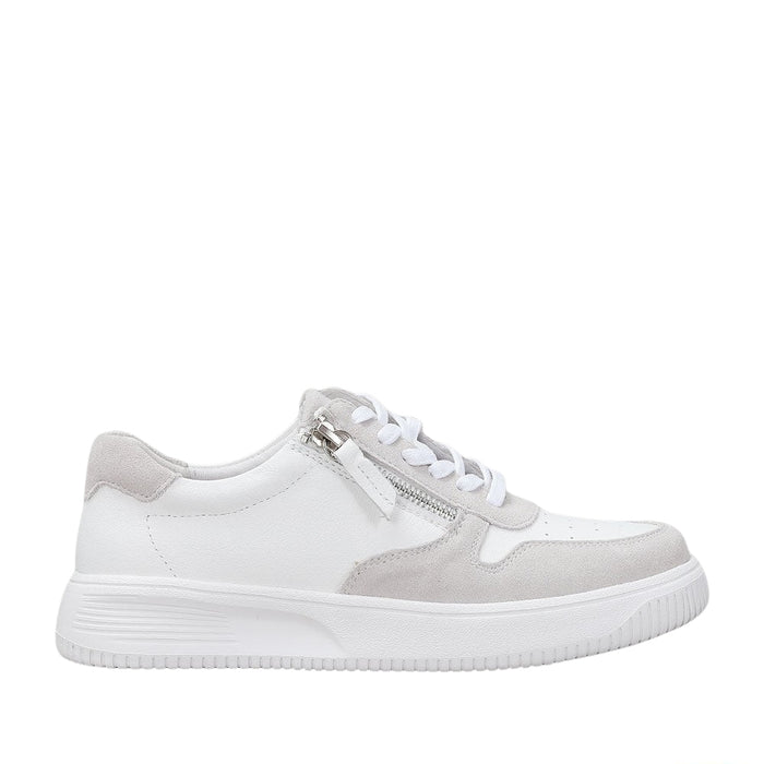 NAKED ARCHES NET WHITE TAUPE - Women sneakers - Collective Shoes 
