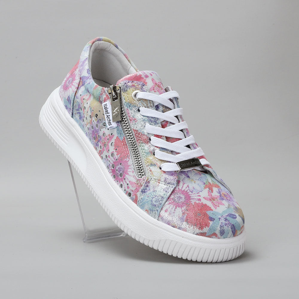 NAKED ARCHES NOBLE FUCHSIA FLORAL - Women Sneakers - Collective Shoes 