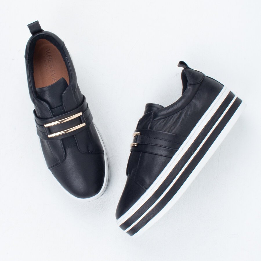 ALFIE & EVIE OPHELIA BLACK - Women Casuals - Collective Shoes 