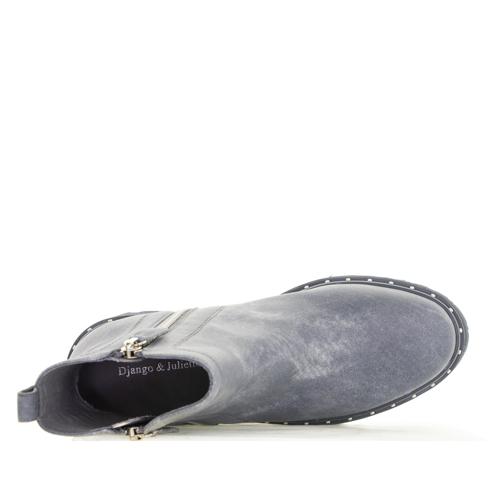 DJANGO & JULIETTE OSPOTT WASHED DENIM - Women Boots - Collective Shoes 