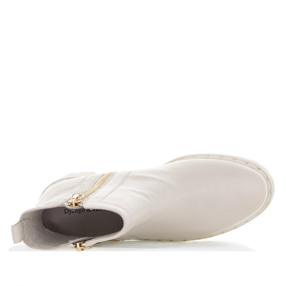 DJANGO & JULIETTE OSPOTT VANILLA - Women Boots - Collective Shoes 