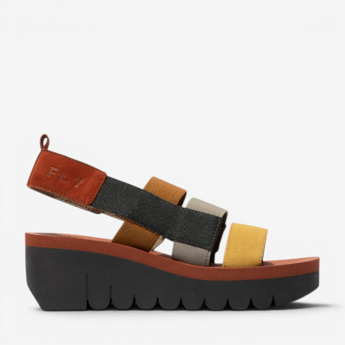 FLY LONDON YERE BLACK MULTICOLOUR