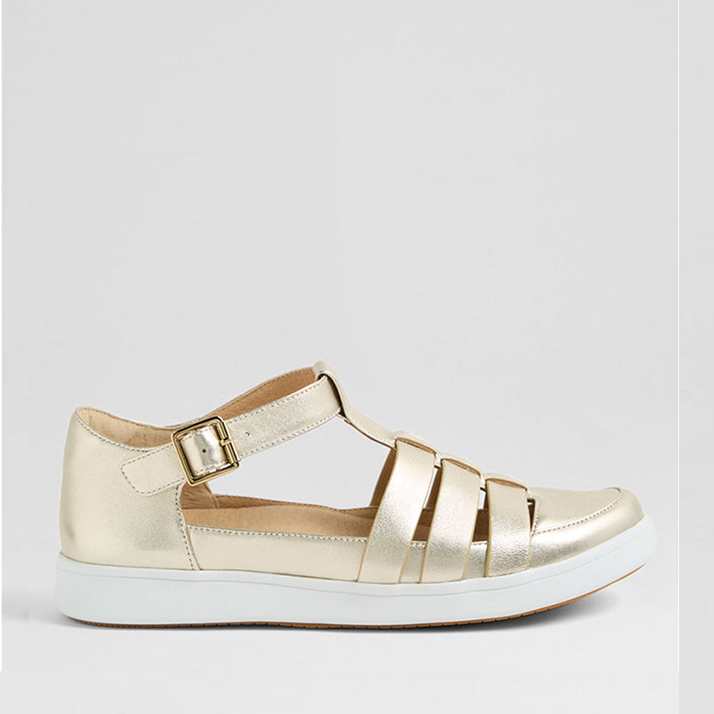 ZIERA DIANEY PALE GOLD WHITE - Women Sandals - Collective Shoes 