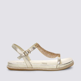 DJANGO & JULIETTE YERRYS PALE GOLD - Women Sandals - Collective Shoes 
