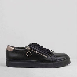 ZIERA PAMELA BLACK/PEWTER - Women sneakers - Collective Shoes 