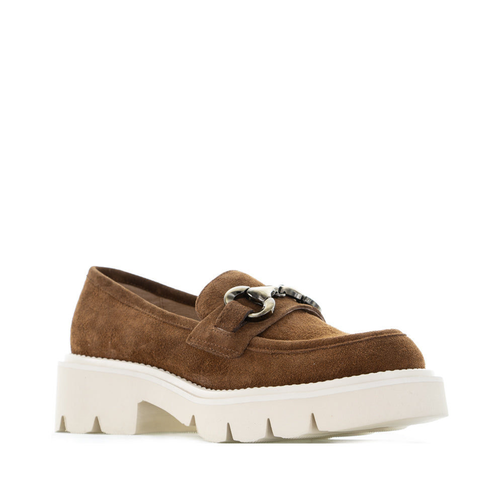 TAMARA LONDON PARGO DK TAN SUEDE - Women Loafers - Collective Shoes 