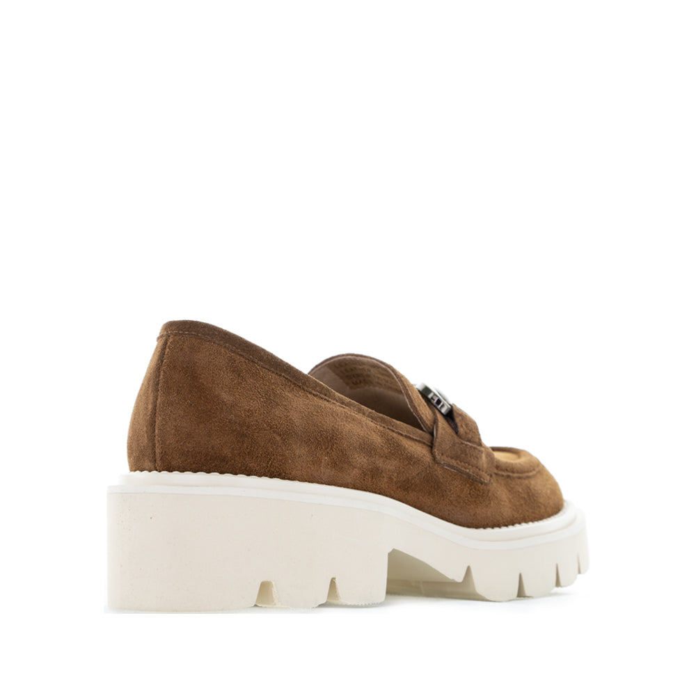 TAMARA LONDON PARGO DK TAN SUEDE - Women Loafers - Collective Shoes 