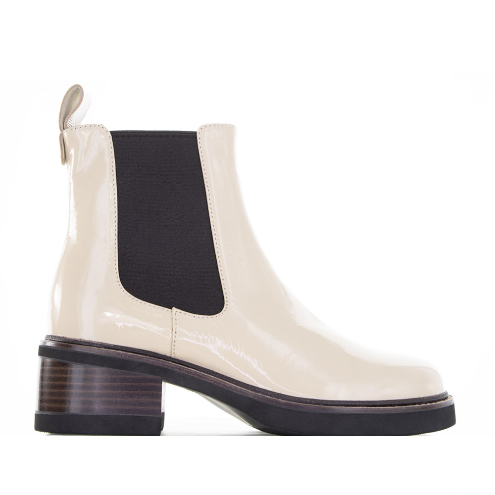BRESLEY PATROL NUDE PATENT - Women Boots - Collective Shoes 