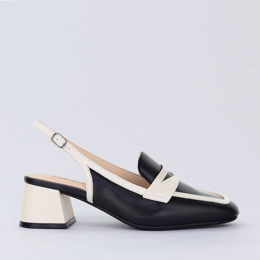 BRESLEY PEONY BLACK/BONE - Women Sandals - Collective Shoes 