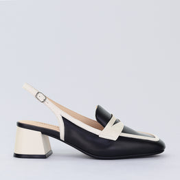 BRESLEY PEONY BLACK/BONE - Women Sandals - Collective Shoes 