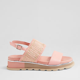 DJANGO & JULIETTE CORSETT PINK - Women Sandals - Collective Shoes 