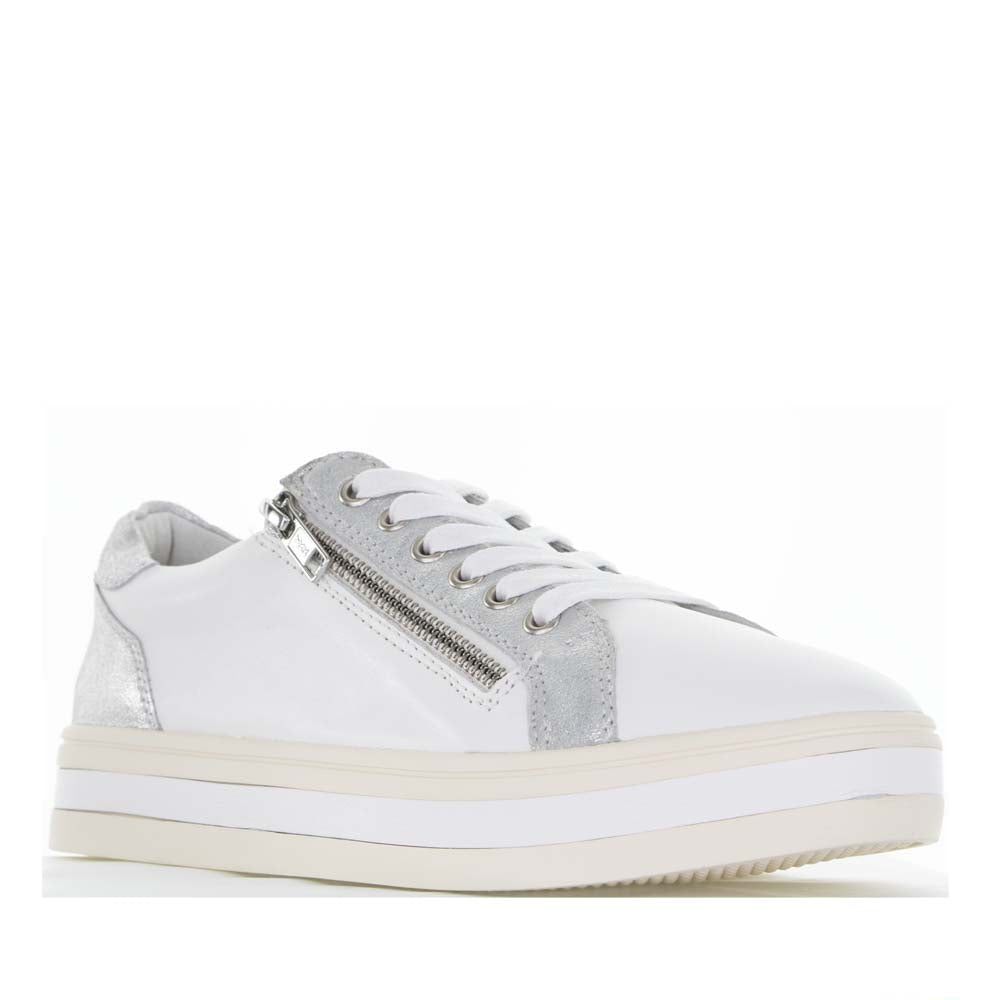 ALFIE & EVIE POLLYANNA WHITE SILVER - Women sneakers - Collective Shoes 
