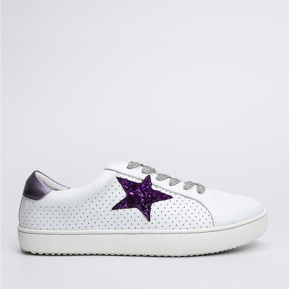 ALFIE & EVIE VALDO WHITE PURPLE - Women Sneakers - Collective Shoes 