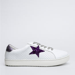 ALFIE & EVIE VALDO WHITE PURPLE - Women Sneakers - Collective Shoes 