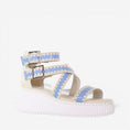 Load image into Gallery viewer, MINX PLAZA WOVEN SKY BLUE RAFFIA
