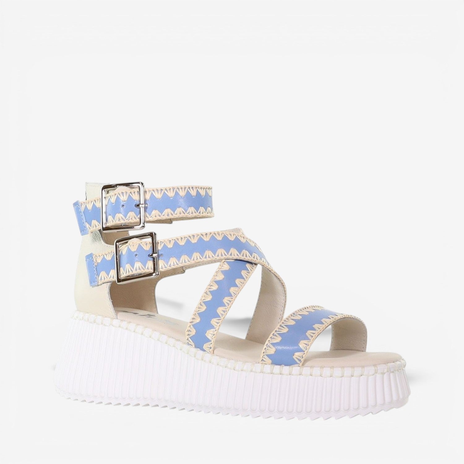 MINX PLAZA WOVEN SKY BLUE RAFFIA